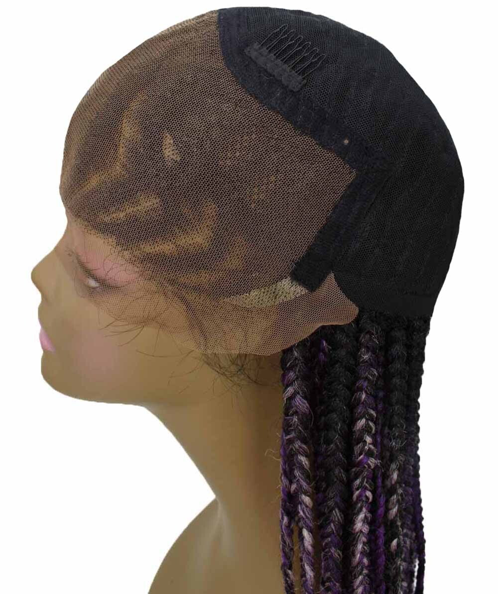 #TT1B/Violet+Lilac - Black, Violet and Lilac Blend