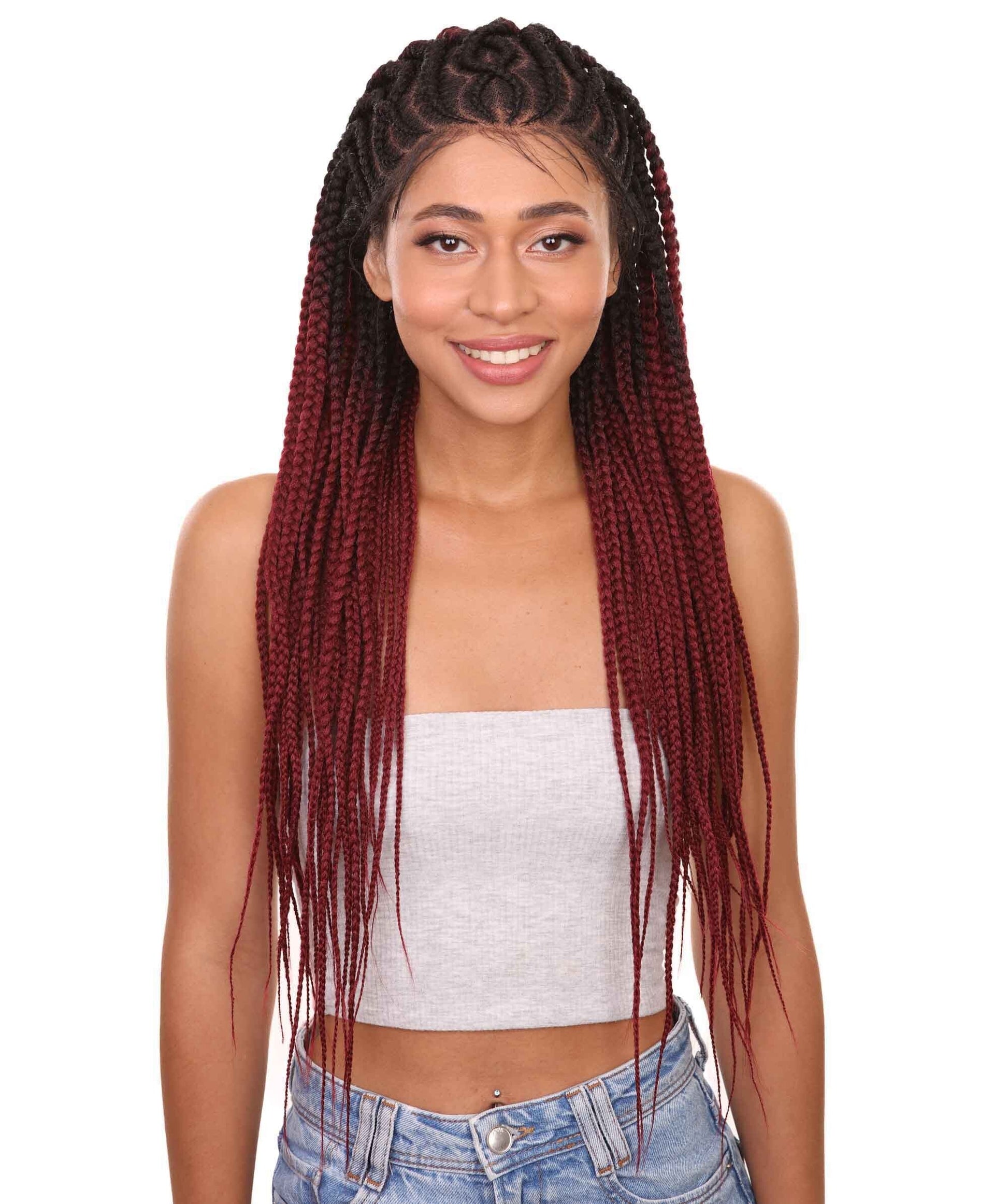 #TT1B/BG - Black to Burgundy Ombre