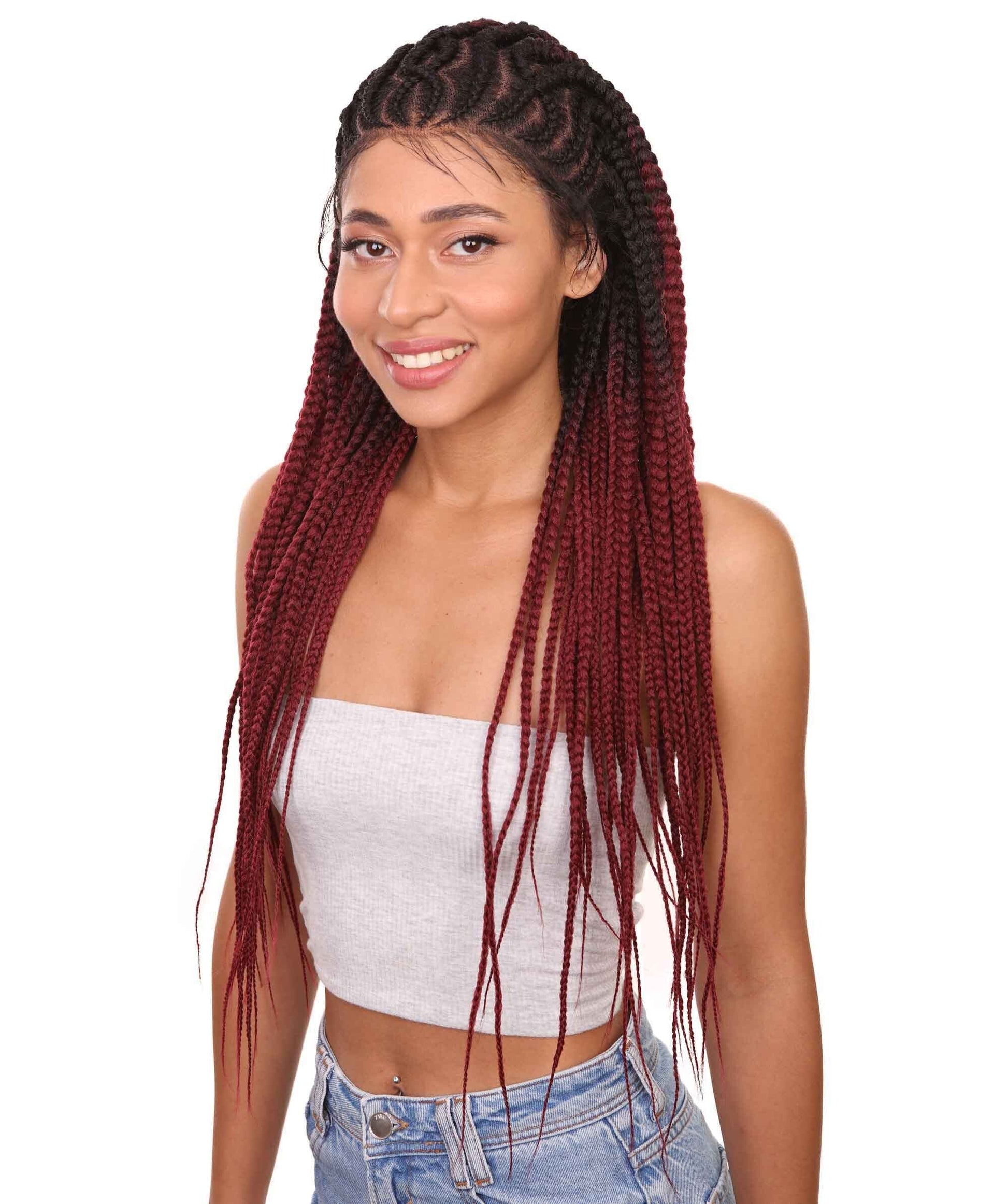#TT1B/BG - Black to Burgundy Ombre