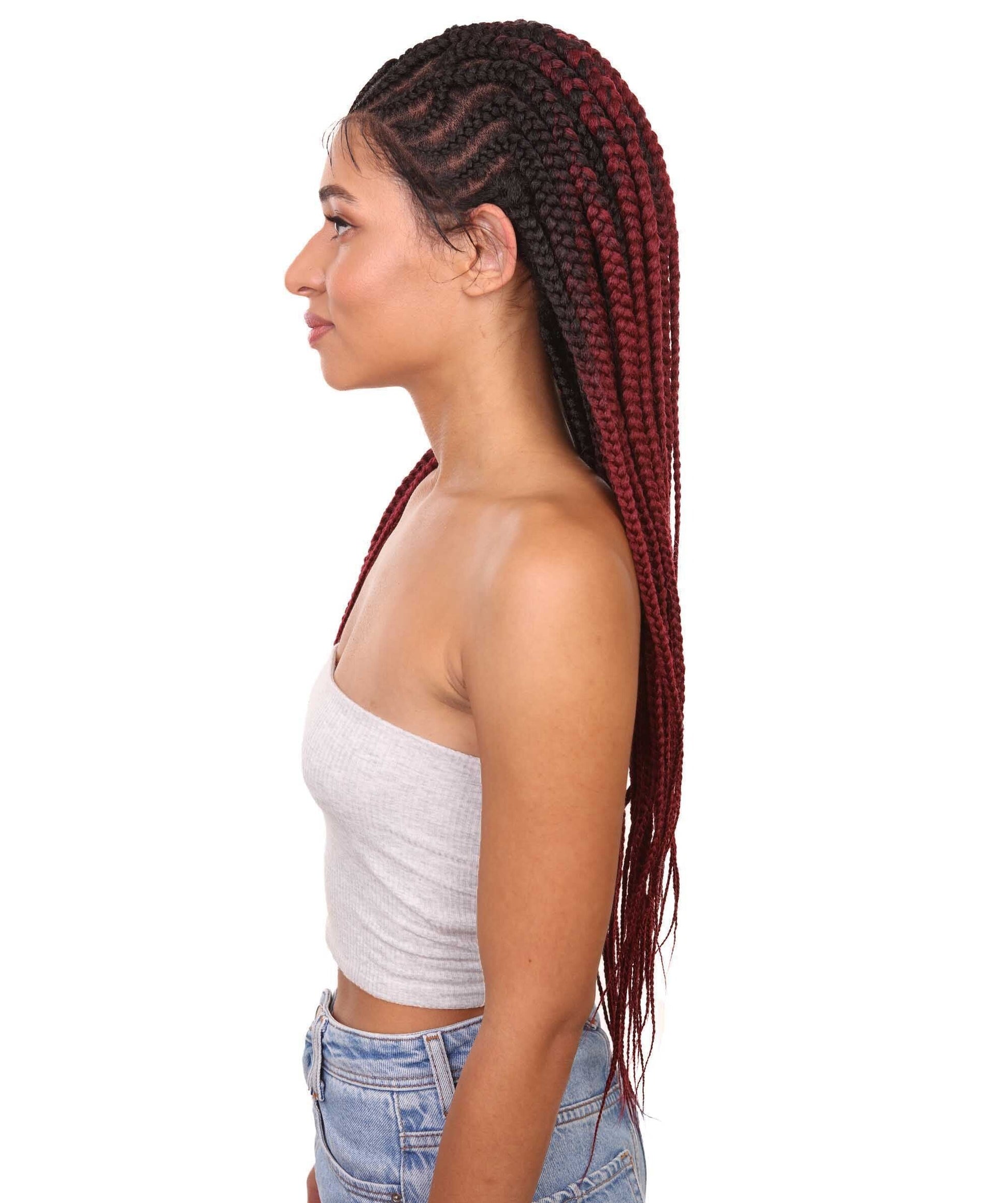 #TT1B/BG - Black to Burgundy Ombre