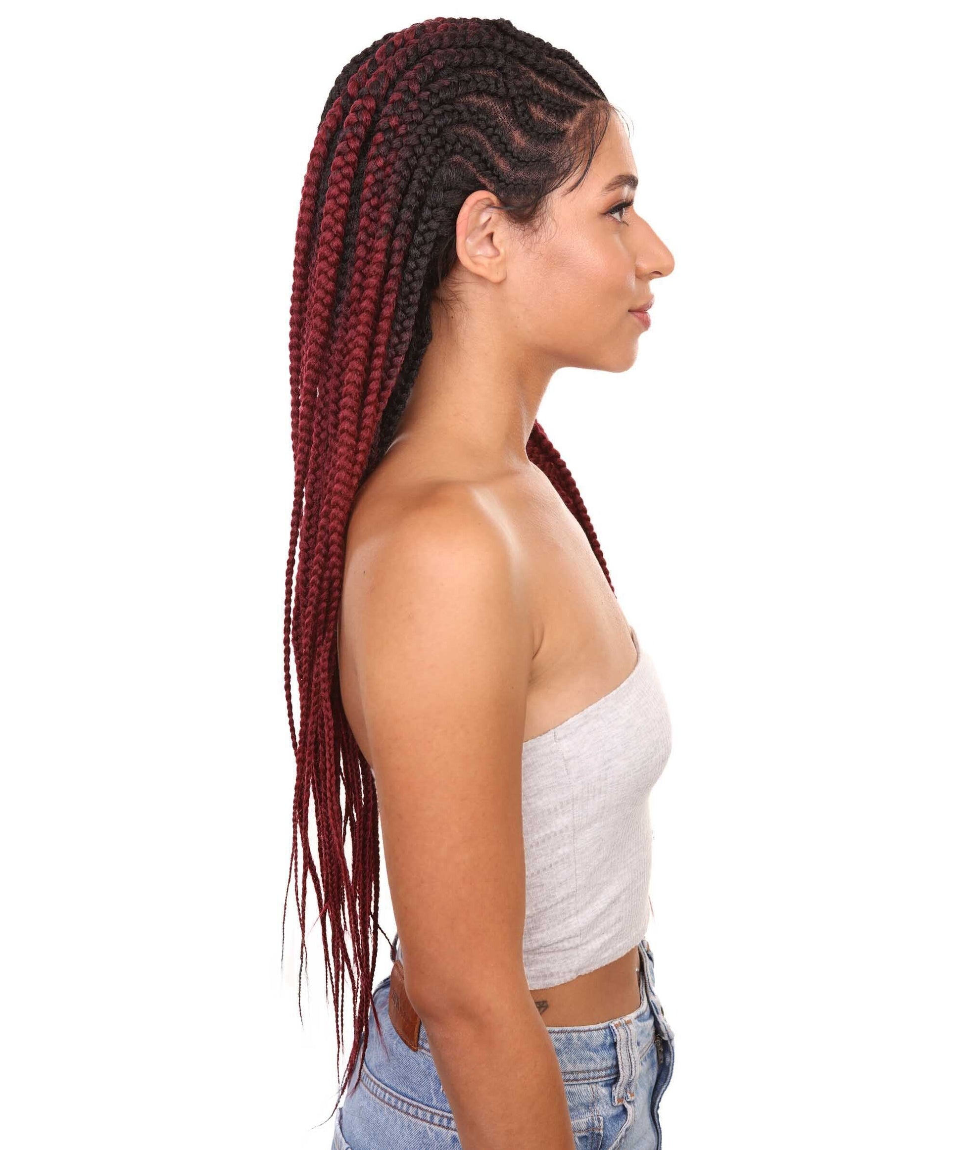 #TT1B/BG - Black to Burgundy Ombre