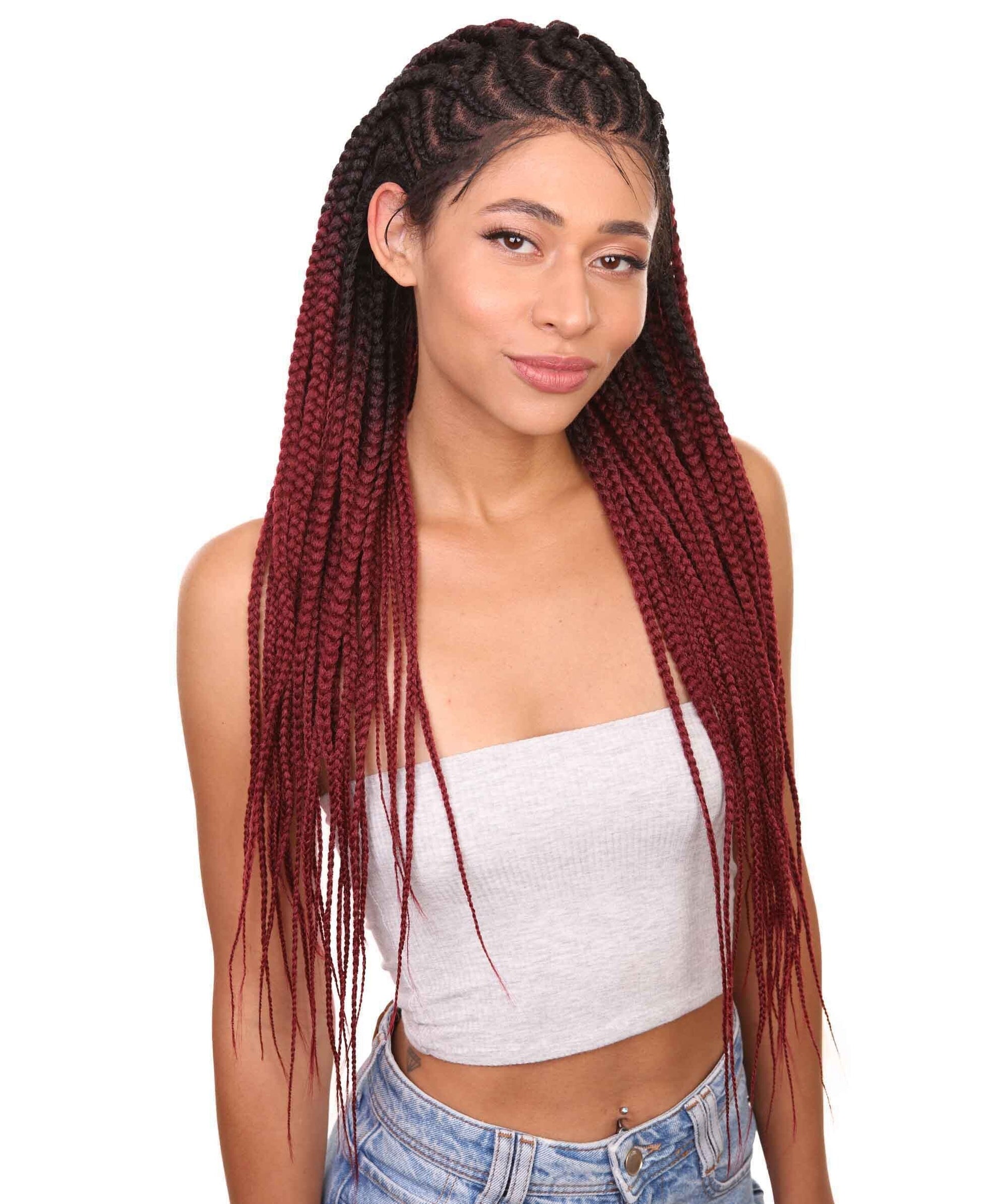#TT1B/BG - Black to Burgundy Ombre