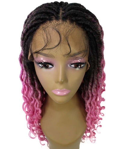 #TT1B/Hot Pink - Black to Dark Pink Ombre
