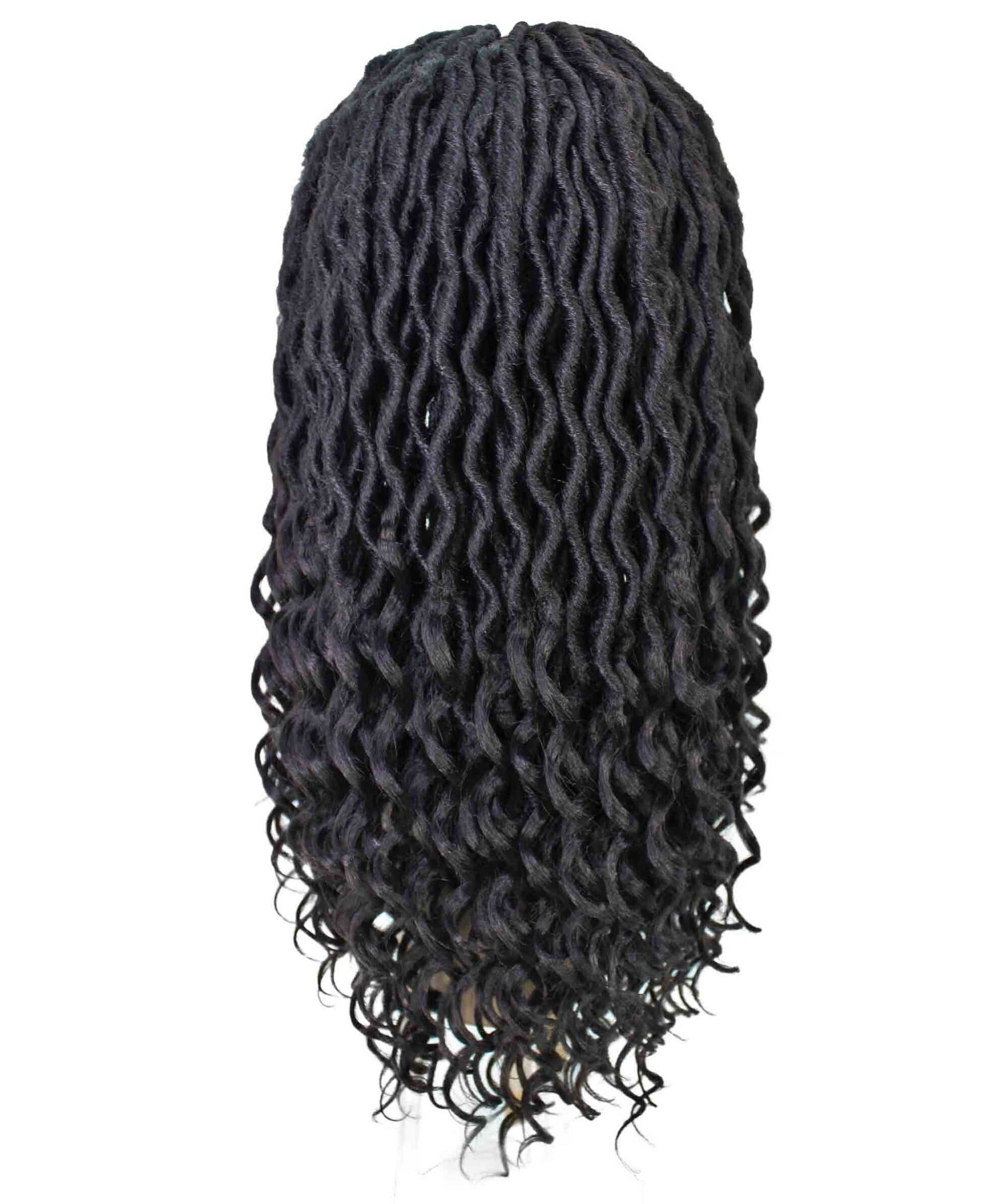 Human Hair Braided Lace Front Lightweight Wigs American