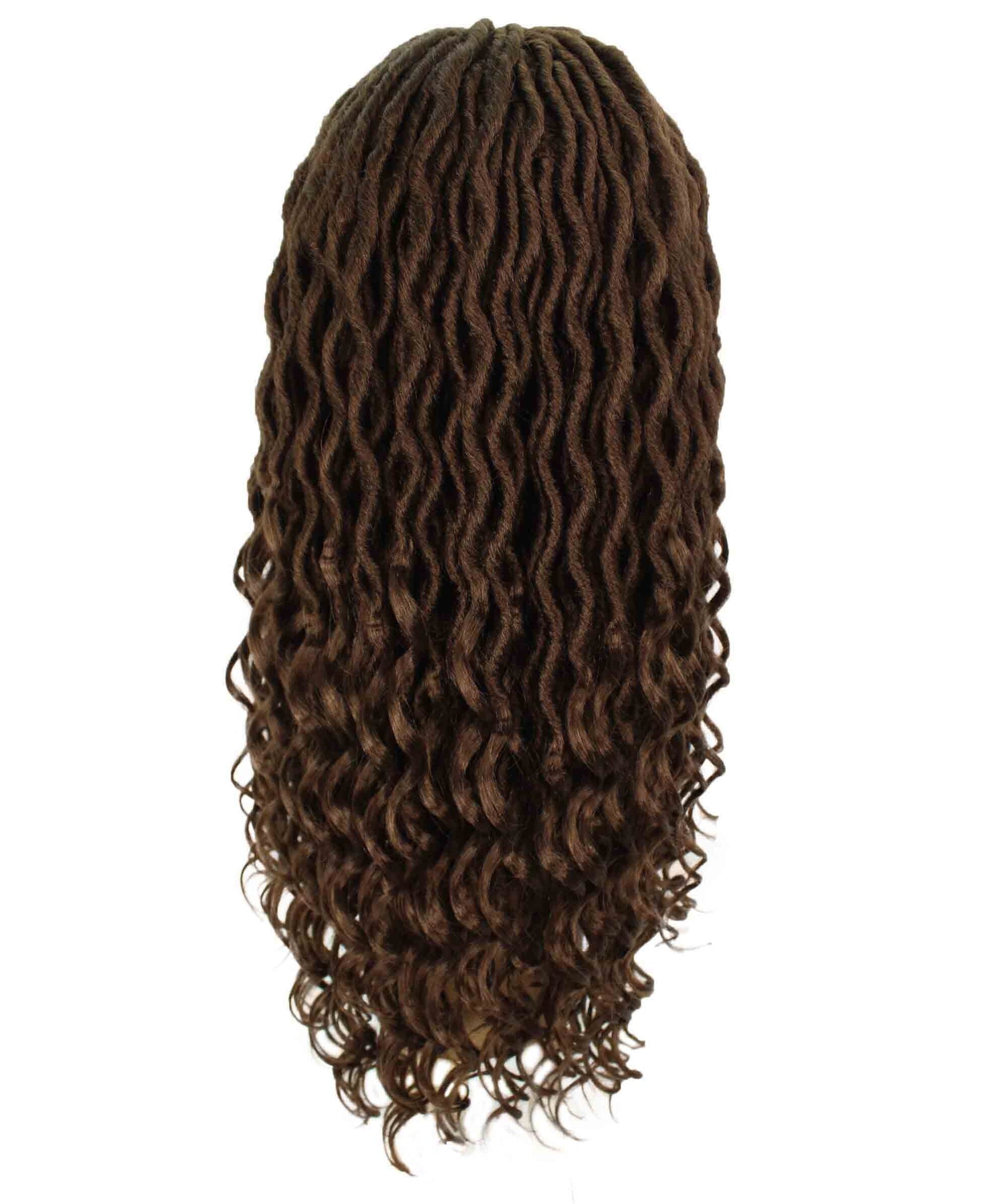 Andrea 25 Inch Medium Brown Bohemian Braid wig