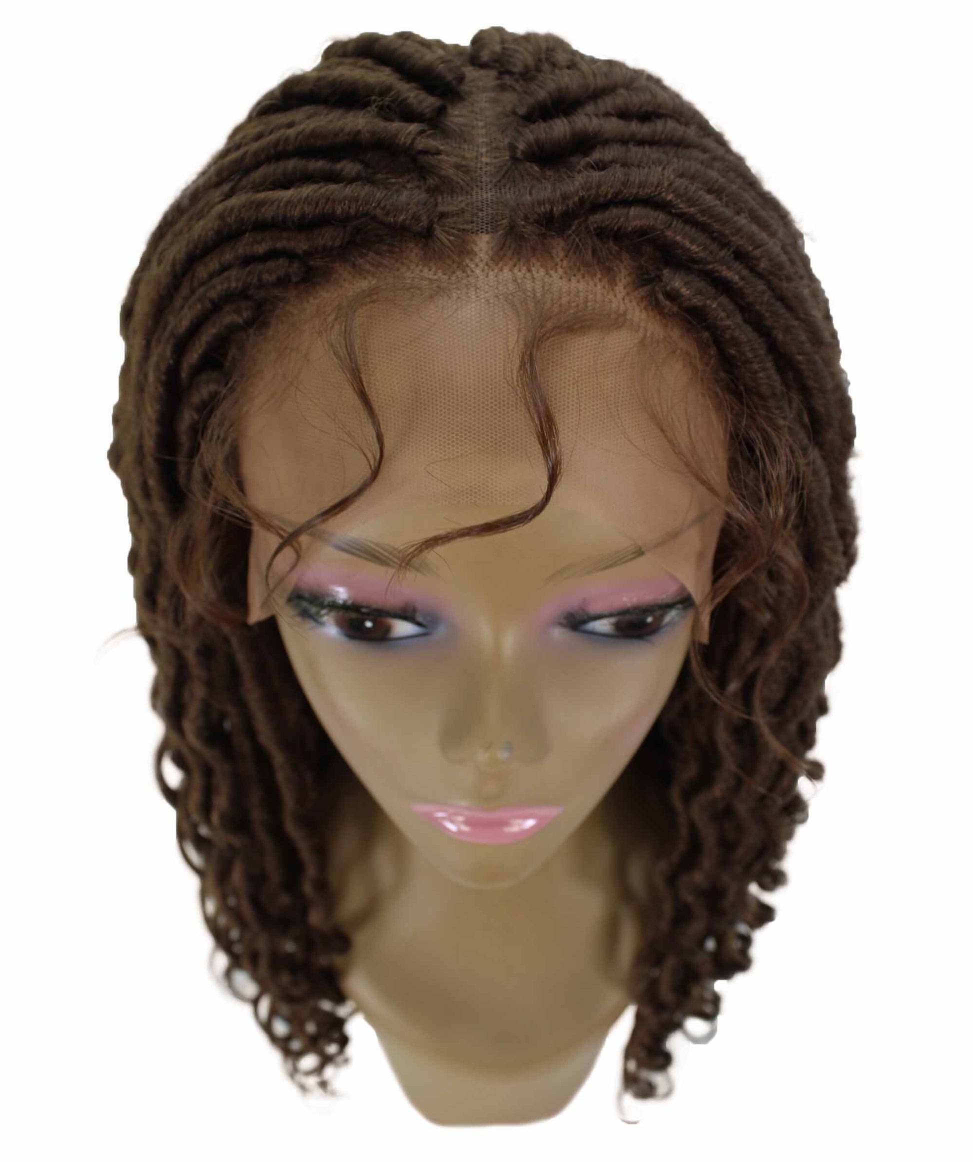 Andrea 25 Inch Medium Brown Bohemian Braid wig