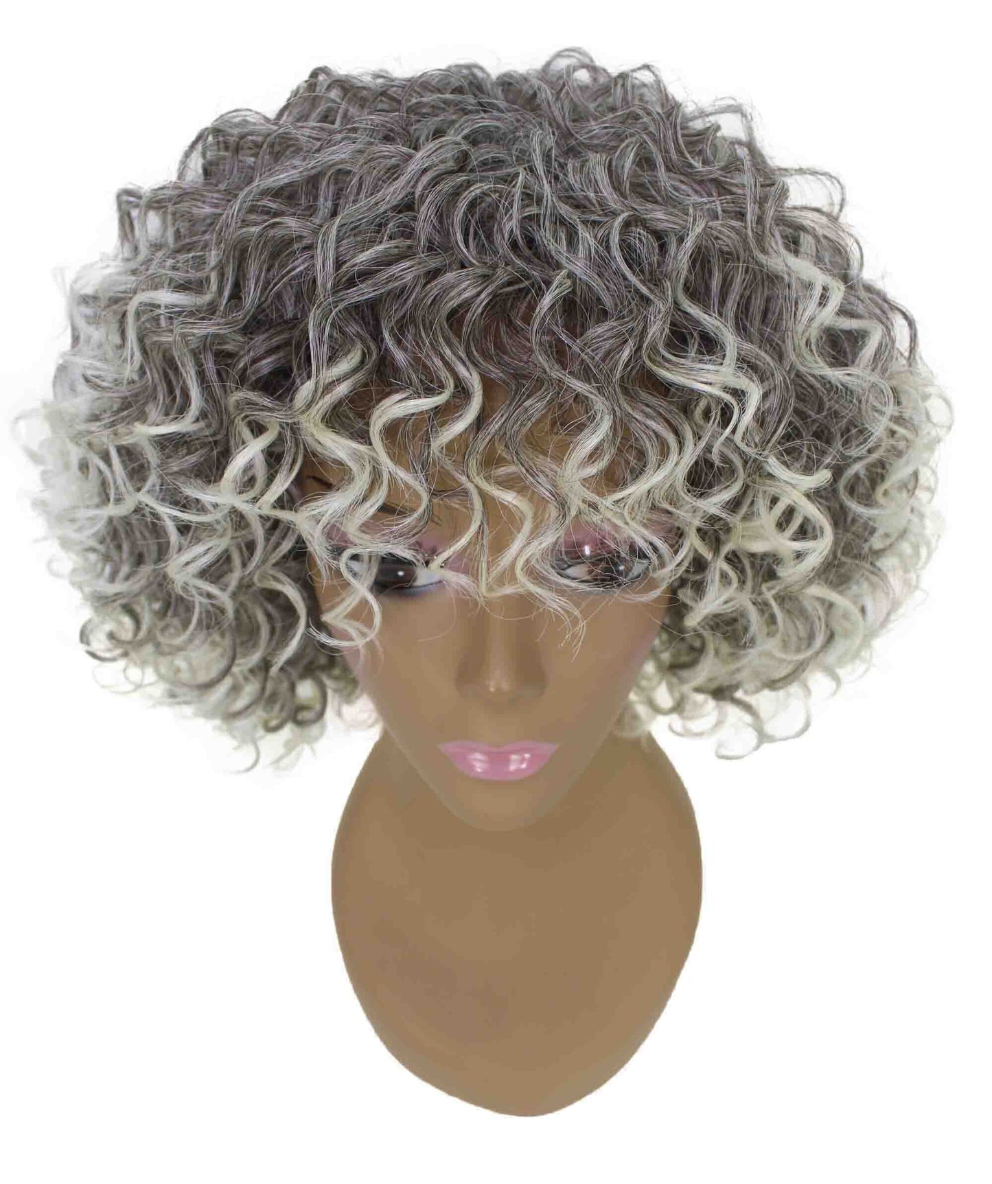 #T4/613 - Gray with Light Blonde Highlights